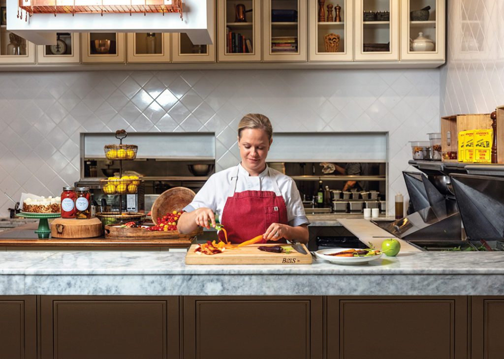 Lindsay Autry in the kitchen