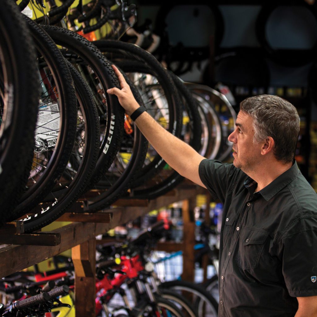 Matt Wilson, manager of the Great Bicycle Shop in Tallahassee