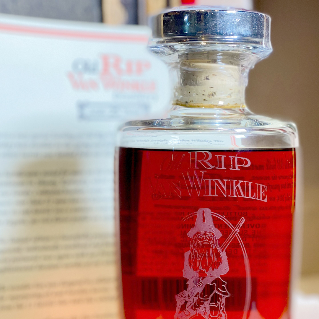 rare 25-year-old bottle of Pappy Van Winkle bourbon.