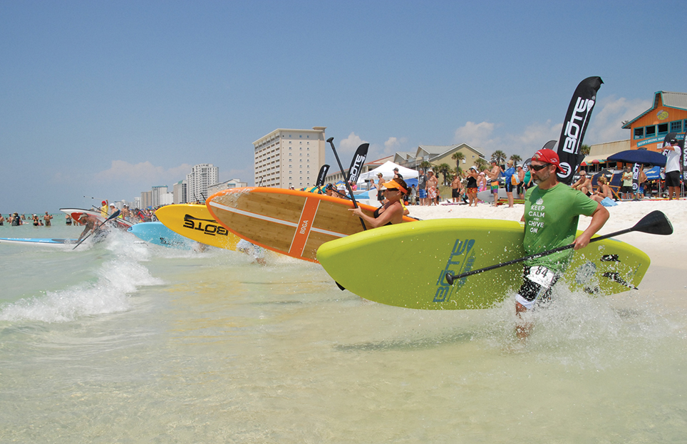 Paddleboarders descend on Destin, August 20; Photograph by MC Chavez