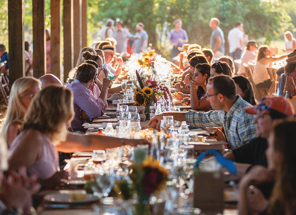 In April, 250 guests mingled amongst the wildflowers at the 3 Little Pigs fete; Photography by Gyorgy Papp