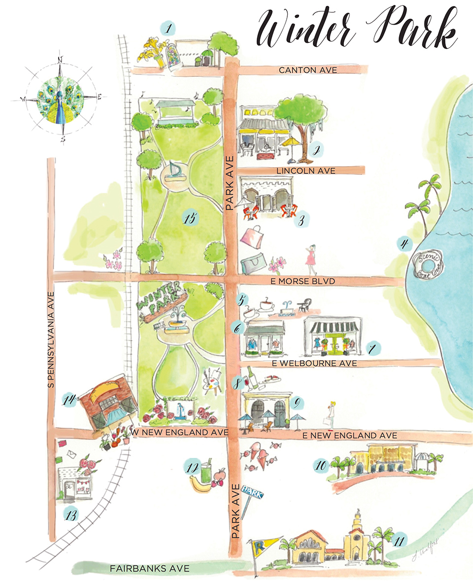 winter park Illustration by Leslie Chalfont