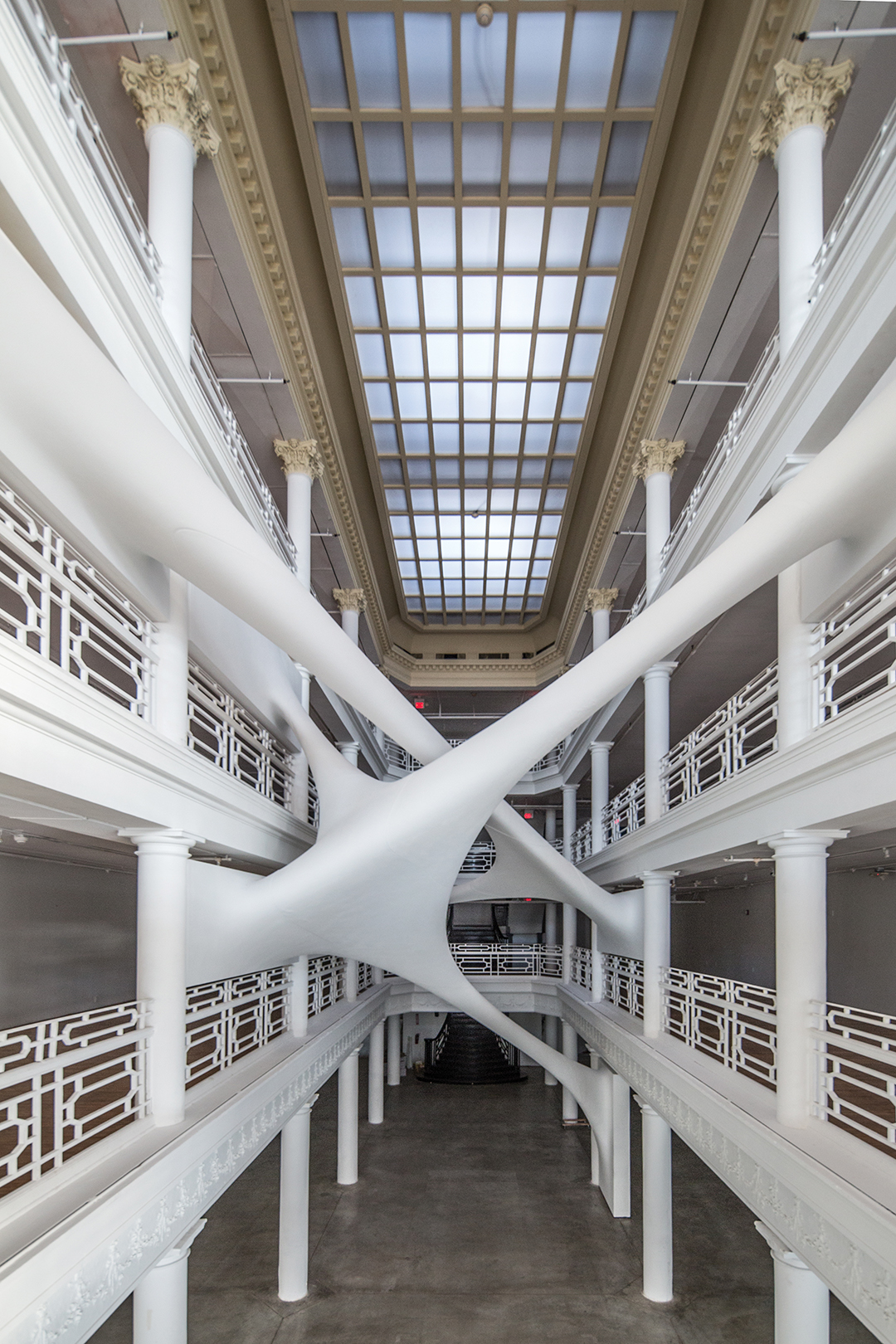 Elastika installation by Zaha Hadid inside the historic Moore building in the Miami Design District