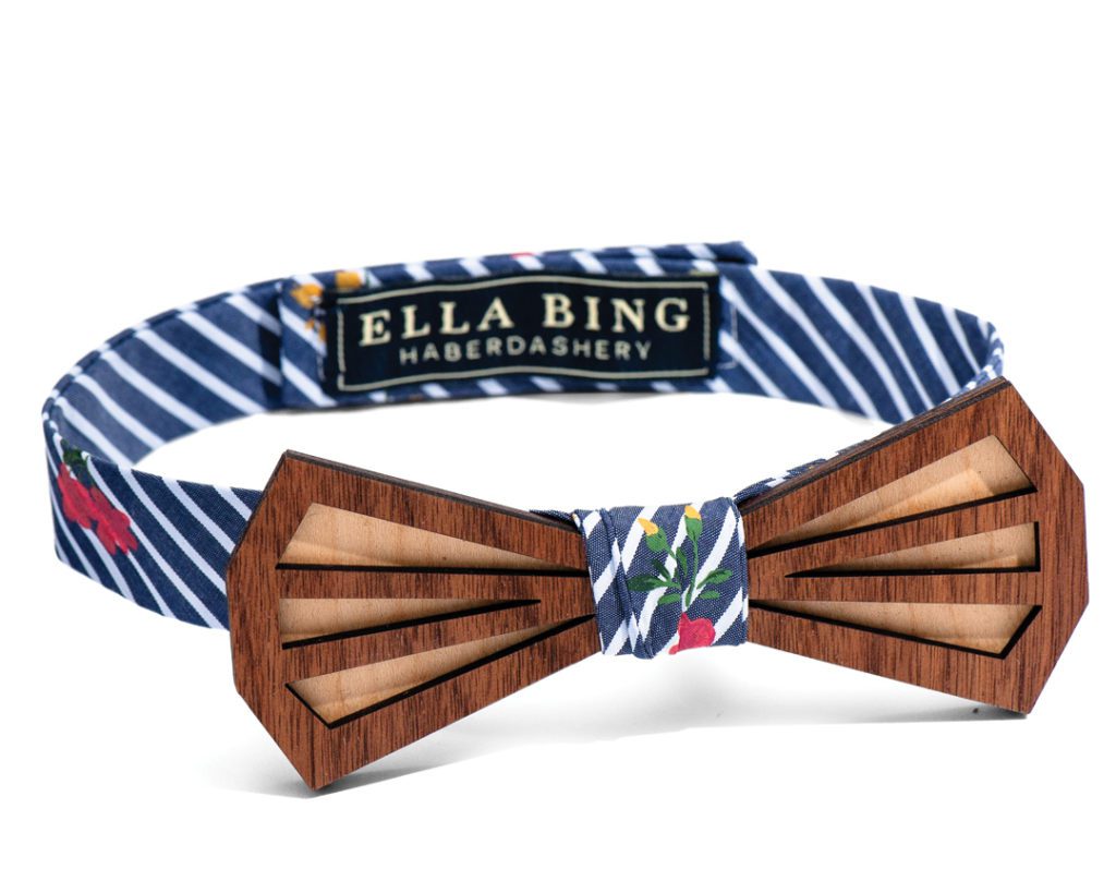 ELLA BING WOODEN BOW TIE NO. 205