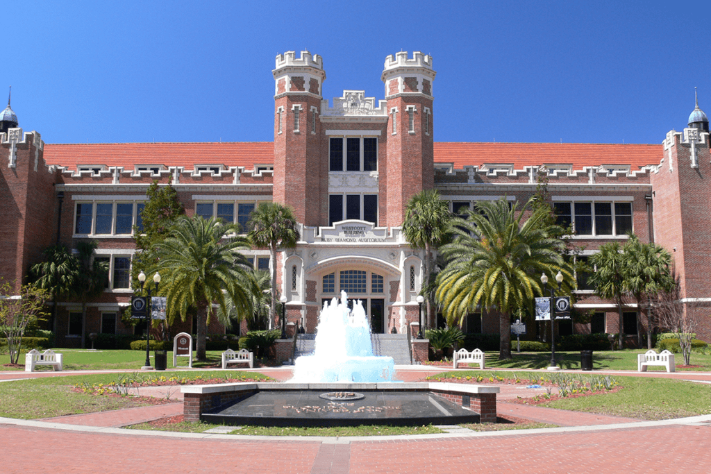 FSU's Wescott fountain is an iconic landmark.