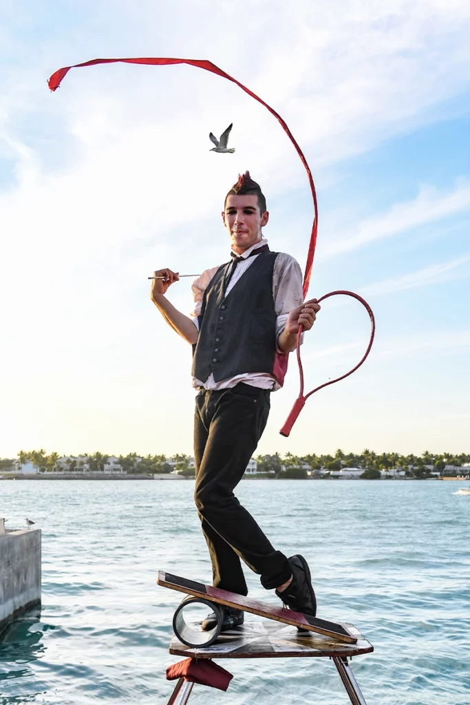 What to Do This June Across Florida 5 Will Flederman, "The Loud Mime" in Mallory Square, Key West