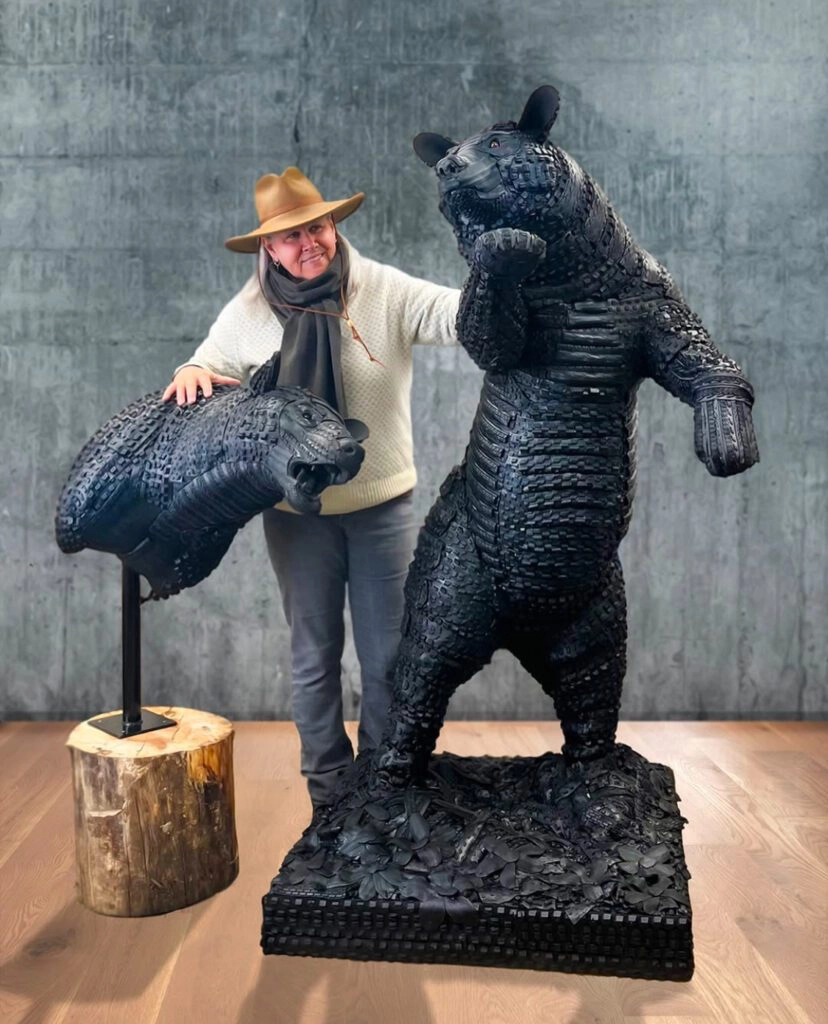 The Slice: Tropical Getaways and Hidden Gems From Our Latest Issue 2 Marcia Moore reimagines bicycle tires in her signature animal sculptures.