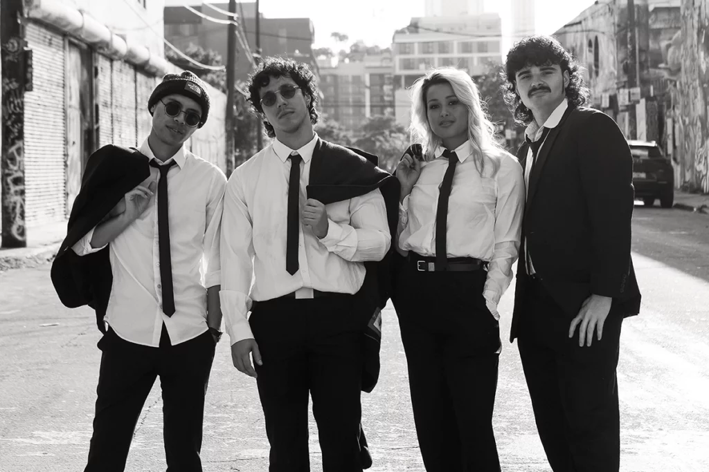 The Buko Boys are Bringing Bossa Nova Beats to Miami 1 Martin Castor, Andy Gil, Raquel Lily and Sebastian Crow.