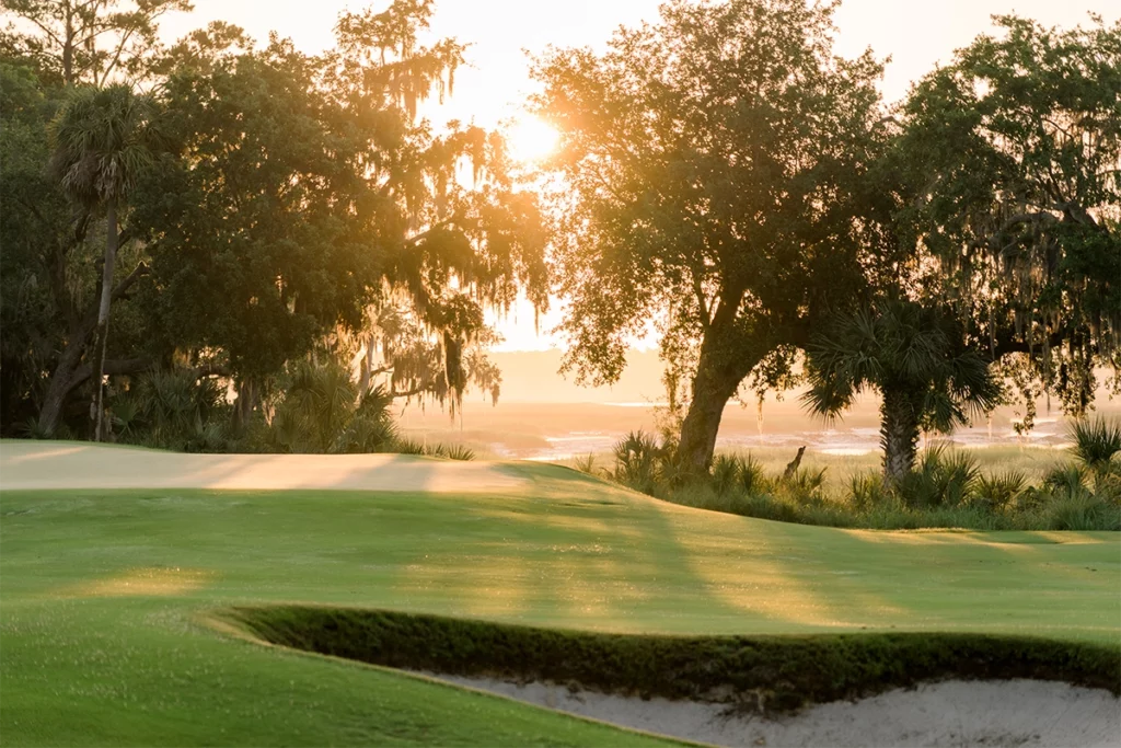 Palmetto Bluff: South Carolina's Tranquil Retreat 8 As the sun dips beyond view, fireflies dance through the open air at May River Golf Club.