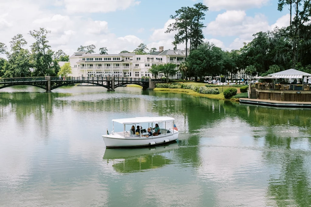 The Perks and Pursuits at Palmetto Bluff 1 Go on a boat excursion down May River and explore the property via waterway.