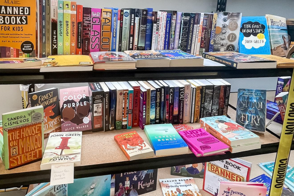 White Rose Books and More has a banned book section at their location in Kissimmee.